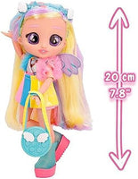 Jenna Doll with long pastel rainbow hair for styling and play