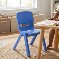 blue kids plastic chair big size ergonomic children chair