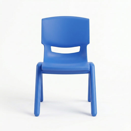 blue kids plastic chair medium size for 2-8 years