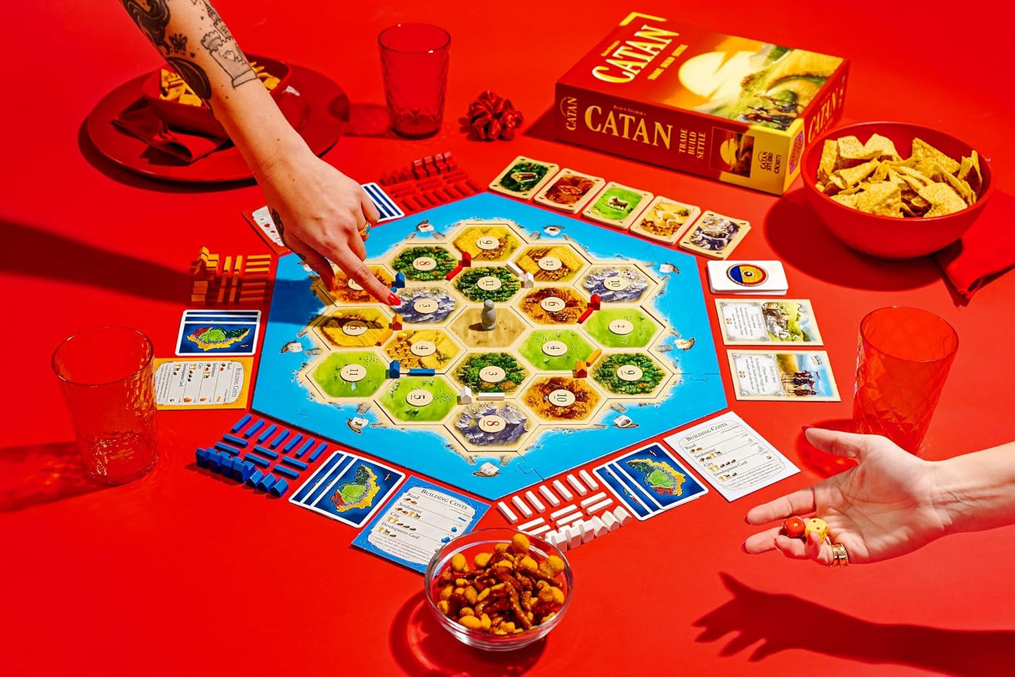 Resource trading and building game from Catan Studios