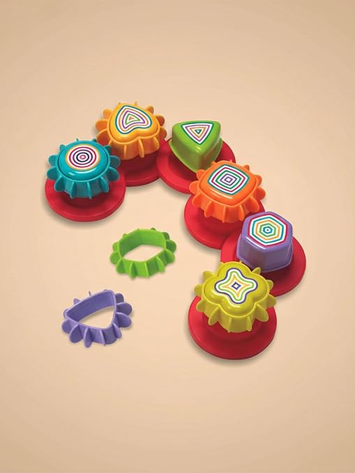 3-stage progressive gear spinning educational toy building shape skills and creativity in kids