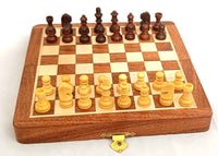 Handmade classic wooden chess set for kids and adults