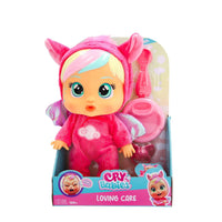 Cry Babies Loving Care Fantasy Hannah Doll dressed in pink unicorn outfit