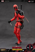 Deadpool 1/10 Scale Collectible Figure Front View with Katanas