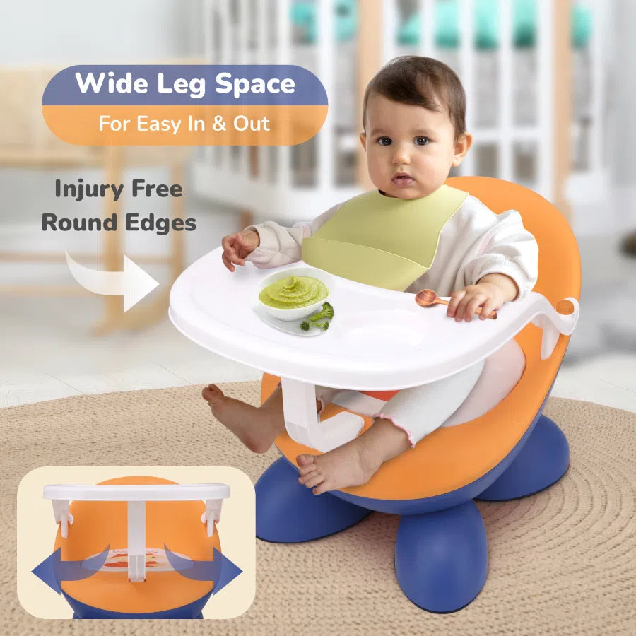 Durable plastic kids chair with tray for toddlers