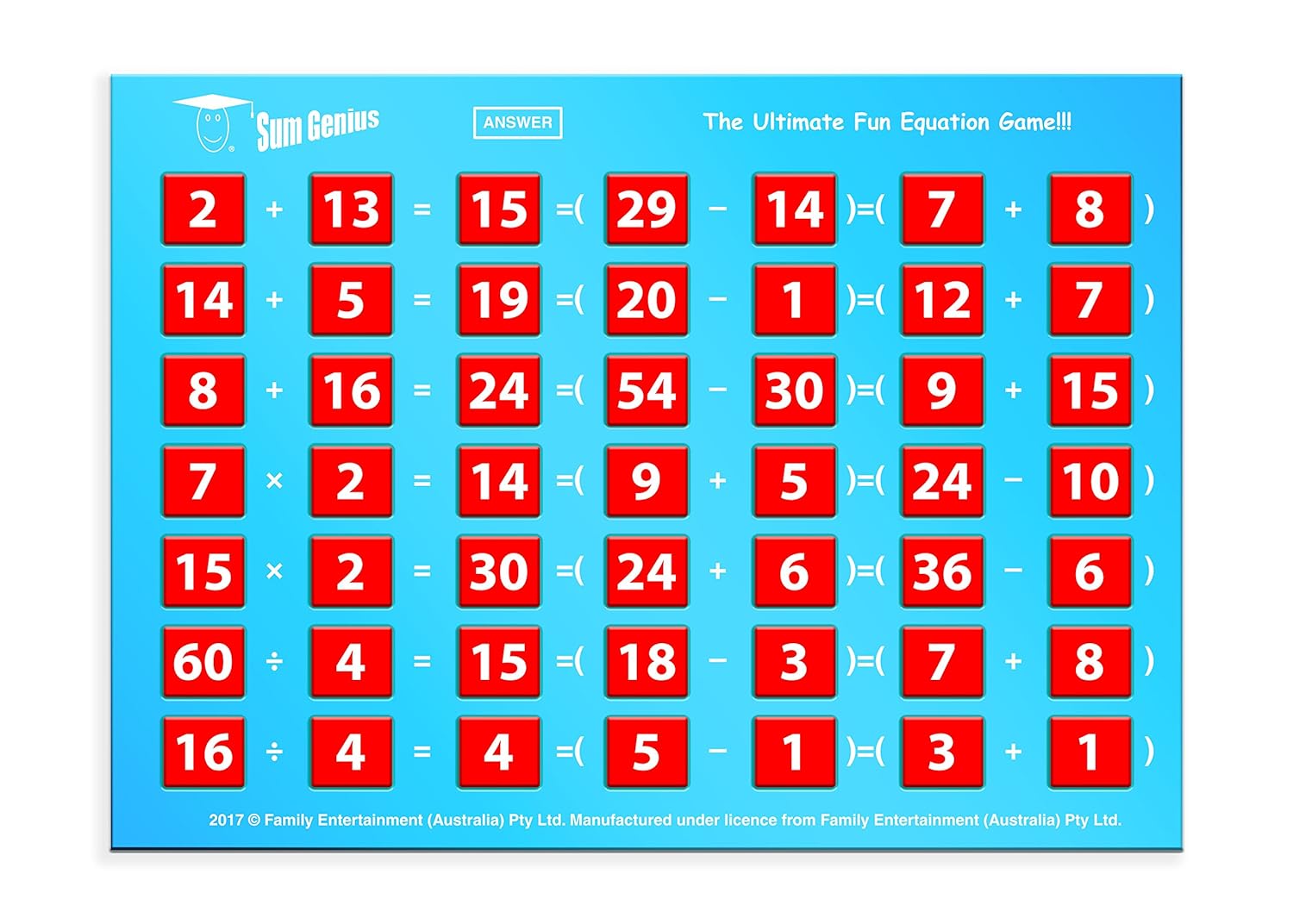 Funskool Sum Genius educational arithmetic board game