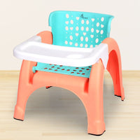 Ergonomic baby dining chair with sturdy plastic frame