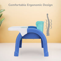 Lightweight ergonomic toddler chair with backrest