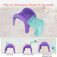Lightweight ergonomic toddler chair with backrest
