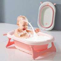 Foldable R for Rabbit baby bath tub with anti-slip design