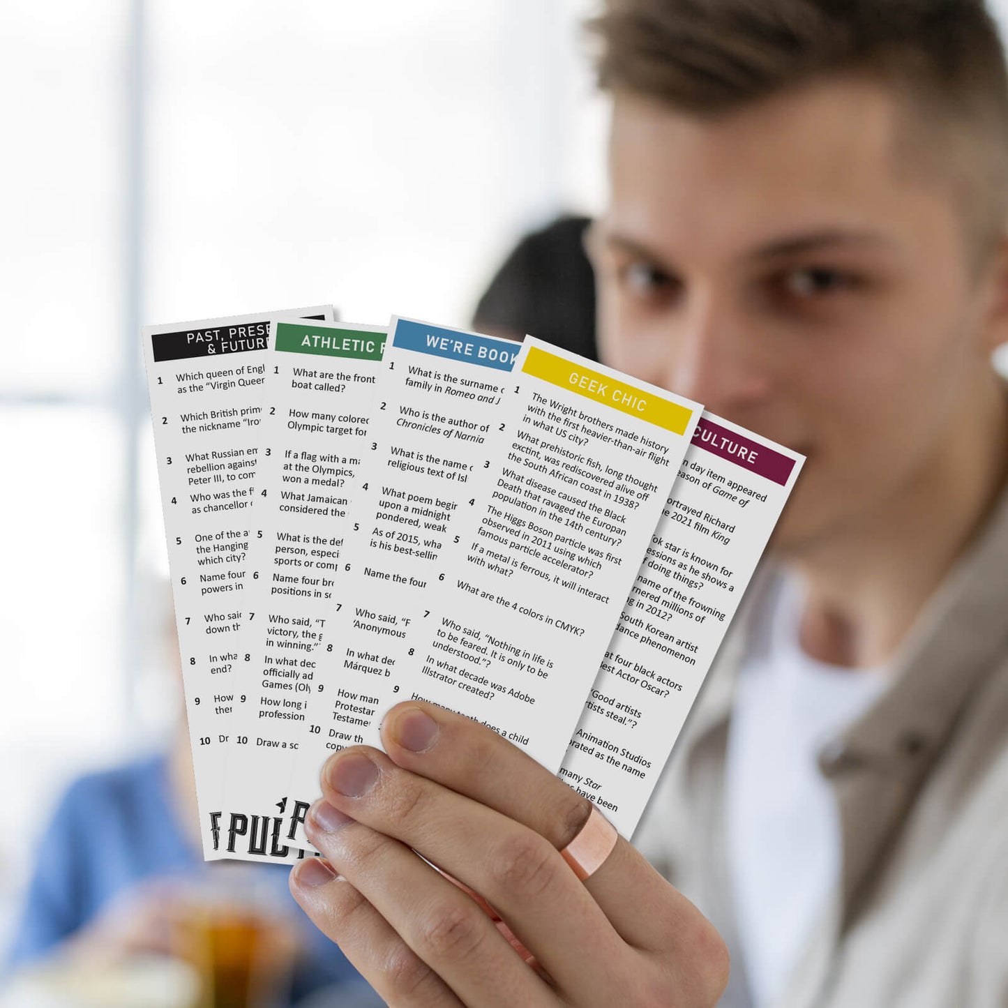 Fun trivia game for adults and friends with 1,000+ questions