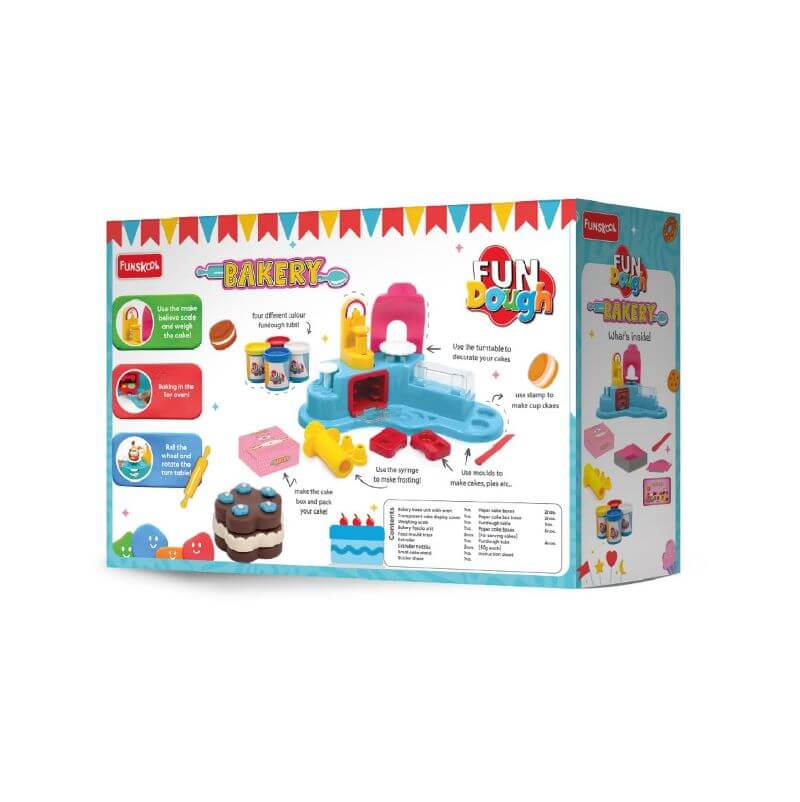 Fundough Bakery playset with 4 dough tubs and tools