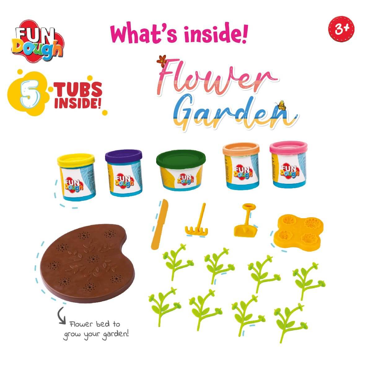 Funskool Fundough colorful flower garden playset for children