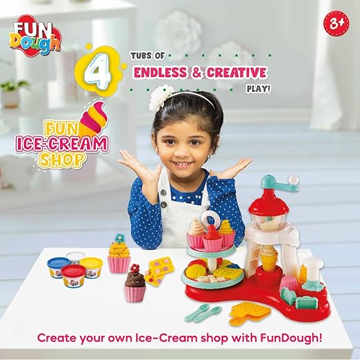 Funskool Fundough non-toxic creative dough ice-cream set