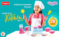 Funskool Giggles 29-piece complete kitchen set toy for kids ages 3+