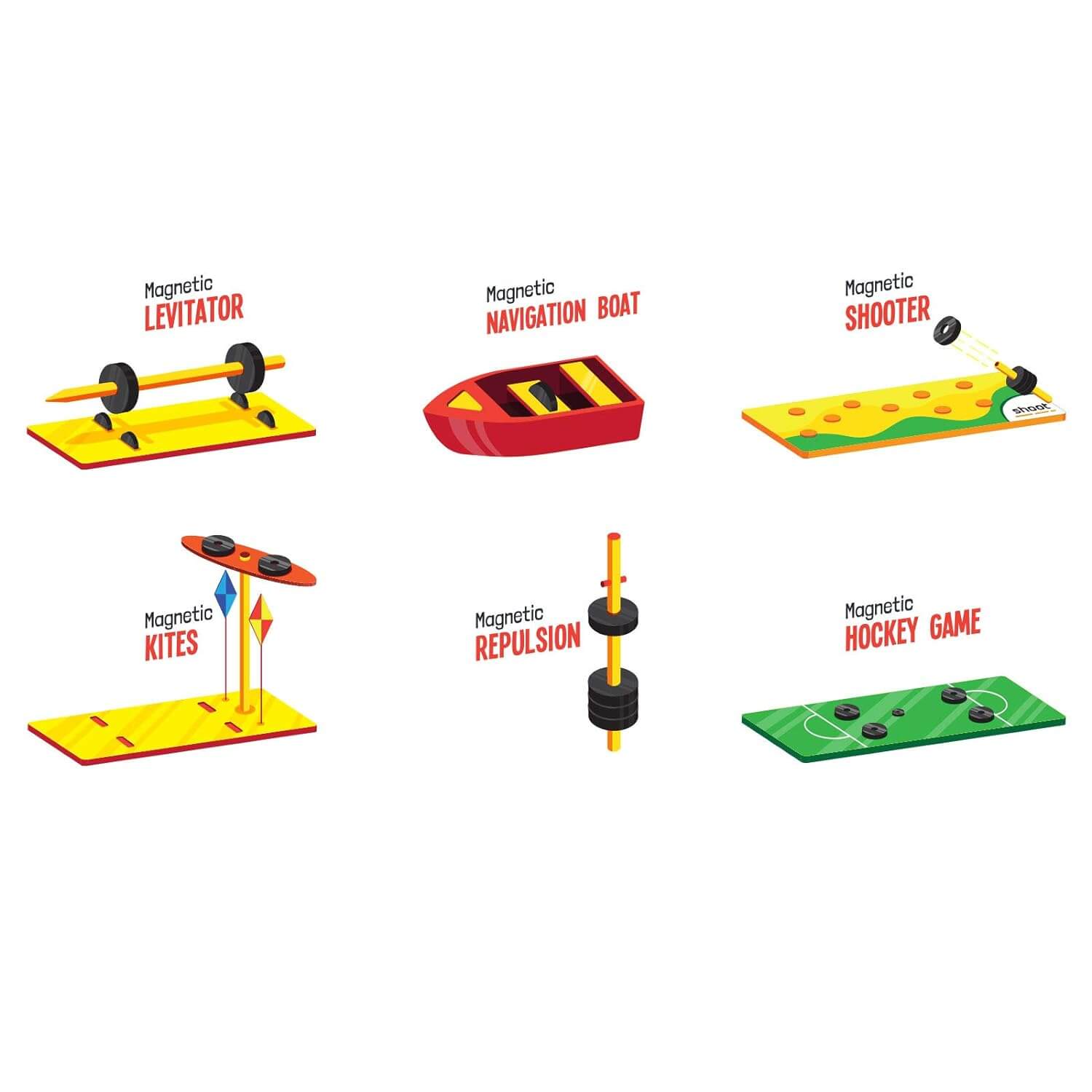 Funskool Junior Science Kit with magnetism-based activities