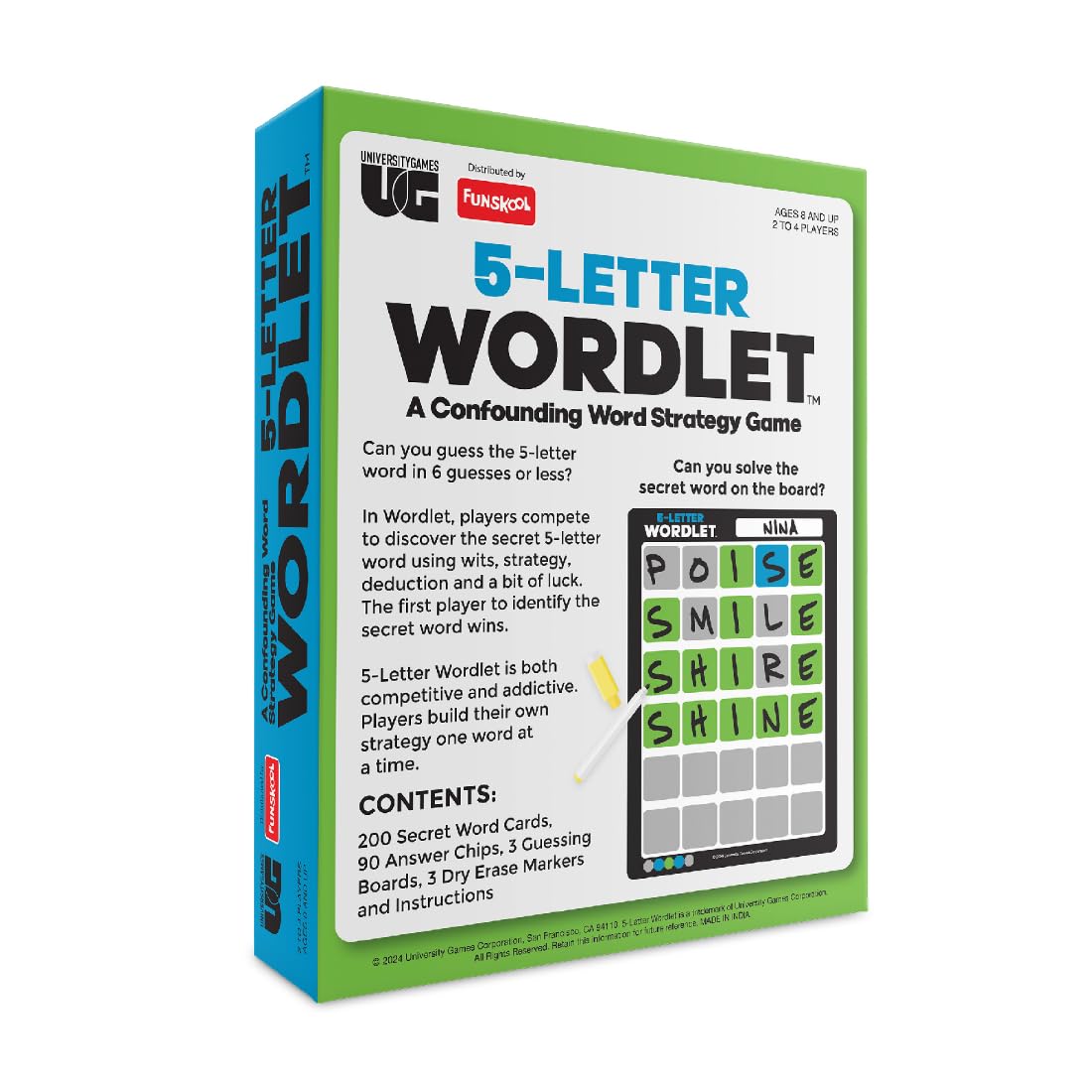Funskool 5-Letter Wordlet word puzzle game for kids and families