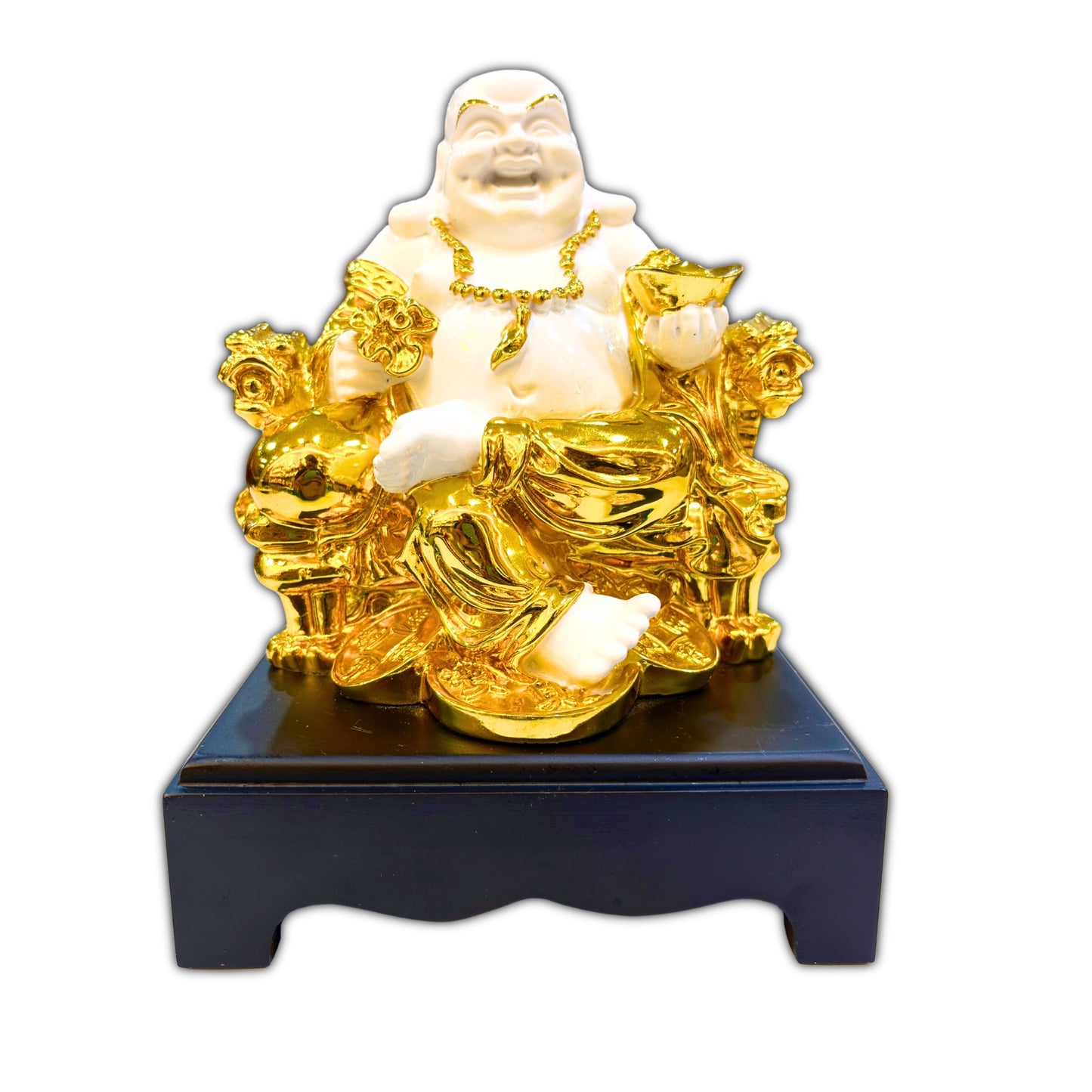 Laughing Buddha idol made of premium resin for home and office décor
