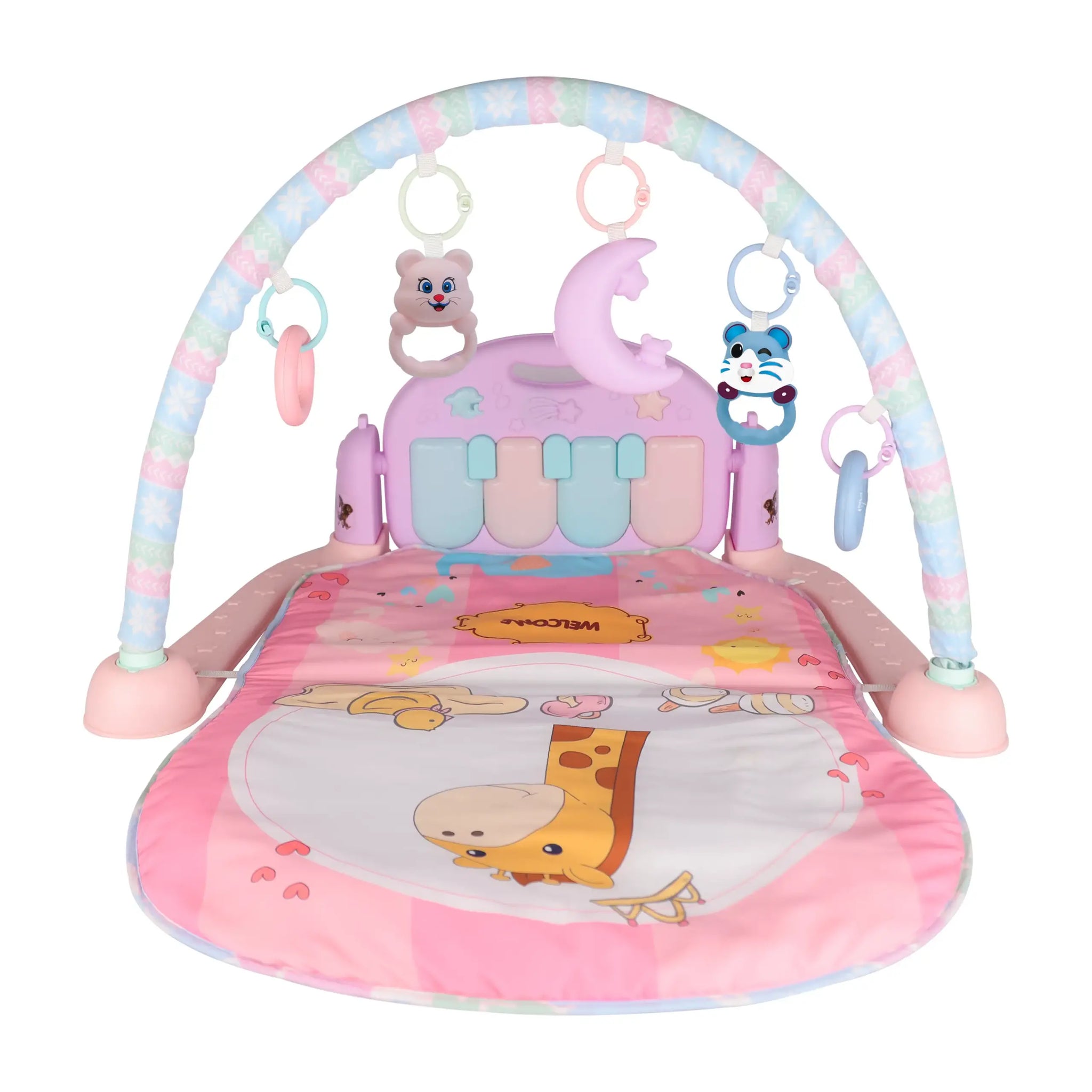 Harmony Baby Play Gym with Soft Mat and Hanging Toys 