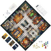 Game pieces and weapons from Hasbro Clue Board Game