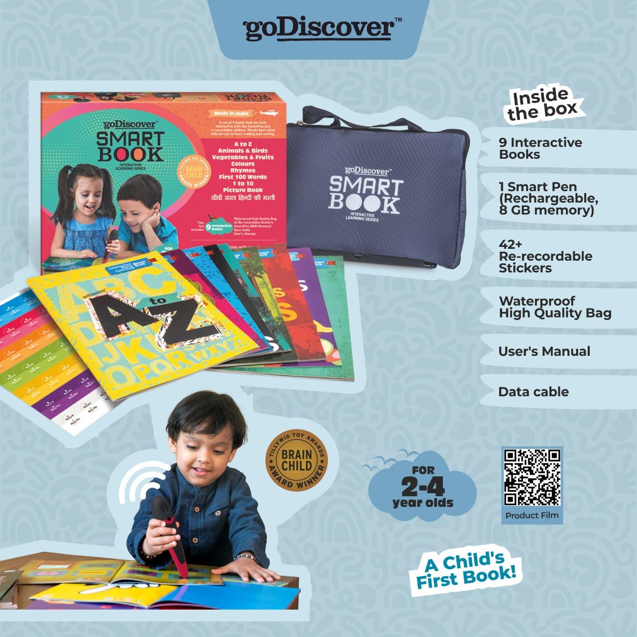 Interactive Bilingual Book for Kids – English and Hindi Learning