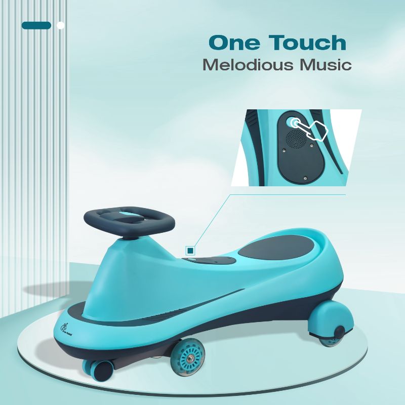 Fun and safe drift swing car ride for children