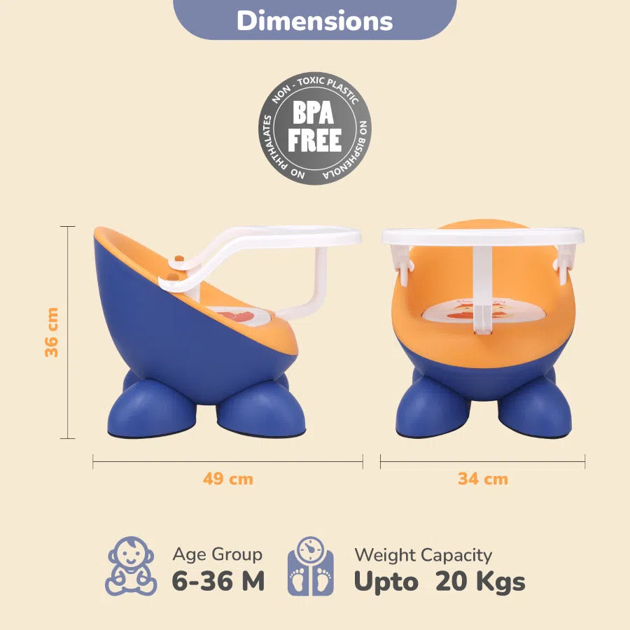 Jelly Bean feeding and study chair for kids at home