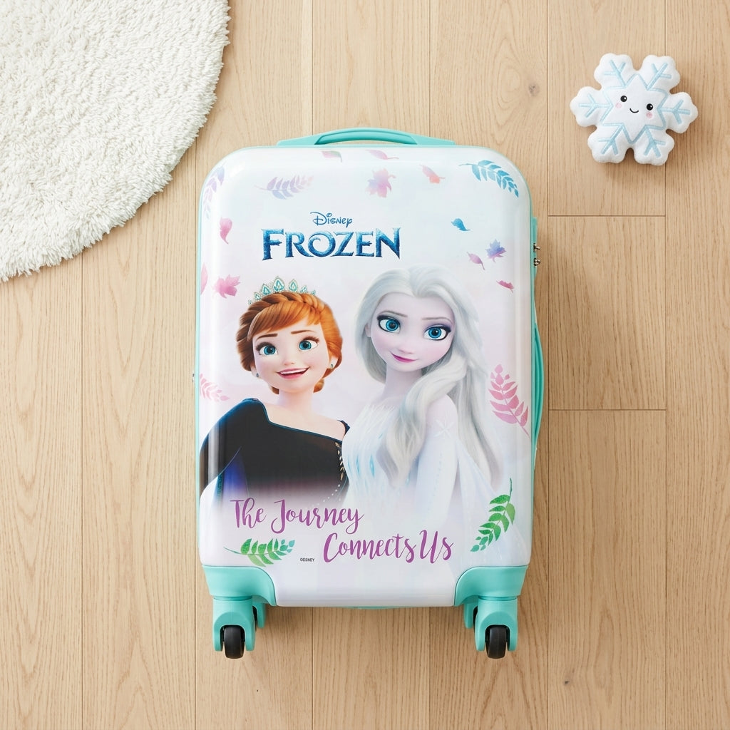 kids luggage trolley hard shell cartoon suitcase