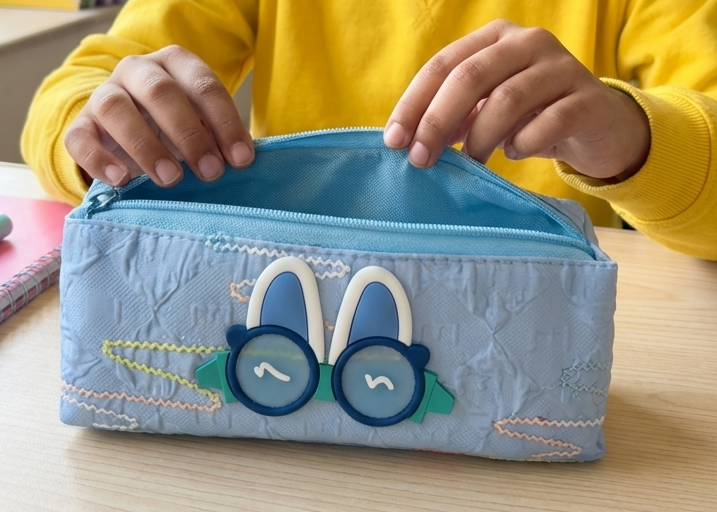 Bunny pencil bag for kids back to school stationery gift