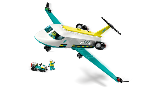 LEGO City emergency rescue aircraft building set