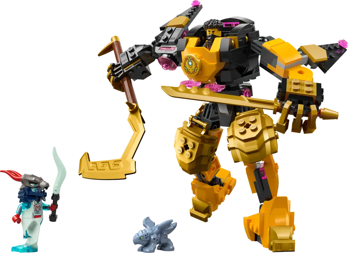 Lego Ninjago Arin’s Battle Mech toy with Spinjitzu power action figure and accessories