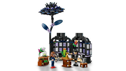 LEGO Black Dahlia Flower – 358-Piece Creative Building Set for Ages 9+ | Elegant Gothic Botanical Display with Minifigures
