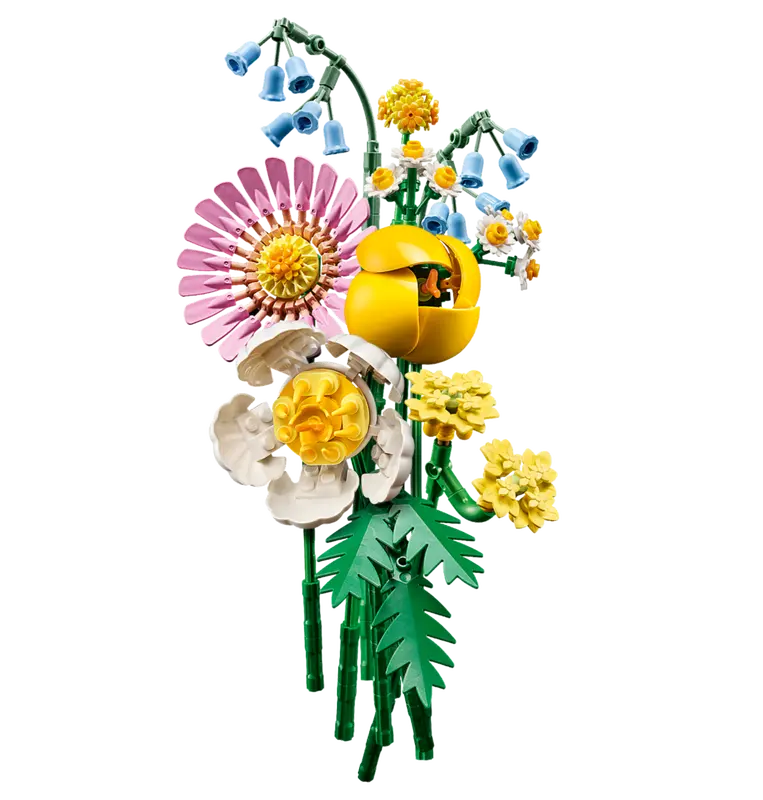 LEGO Botanicals Petite Sunny Bouquet – 373-Piece Flower Building Set for Adults and Kids Ages 9+ | Home Décor Floral Display Model
