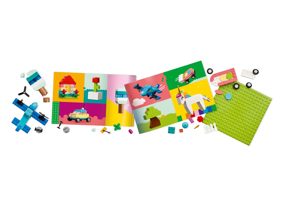 LEGO Classic vibrant brick collection with animals and vehicles