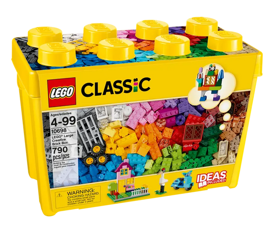 LEGO Classic Large Creative Brick Box with 790 colorful pieces for kids age 4 and up
