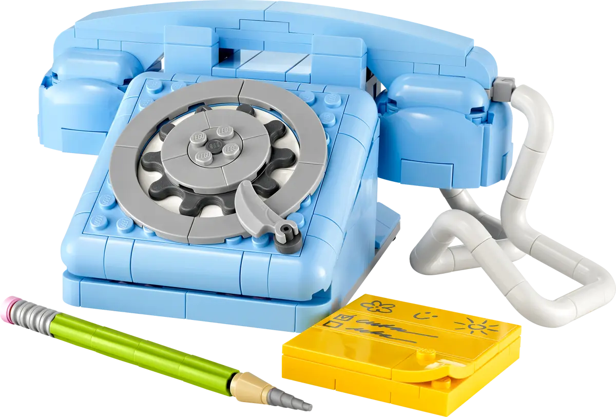 LEGO Creator Retro Telephone – 383-Piece Vintage-Inspired 3-in-1 Building Set for Kids Ages 8+ | Creative Nostalgic Home Display Model