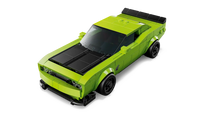 Front view of LEGO Dodge Challenger SRT Hellcat model