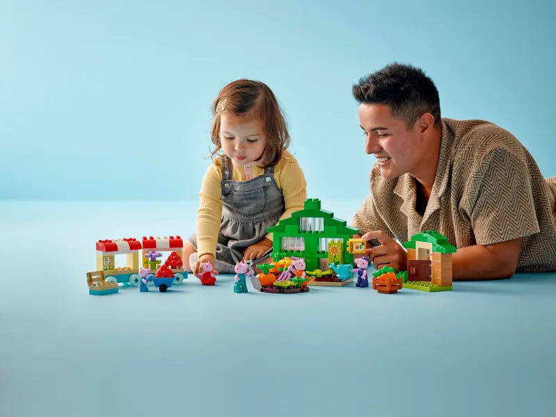 LEGO DUPLO Peppa Pig Grandpa Pig garden building set for kids