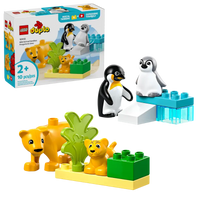 LEGO DUPLO Wild Animal Families Penguins and Lions set with box