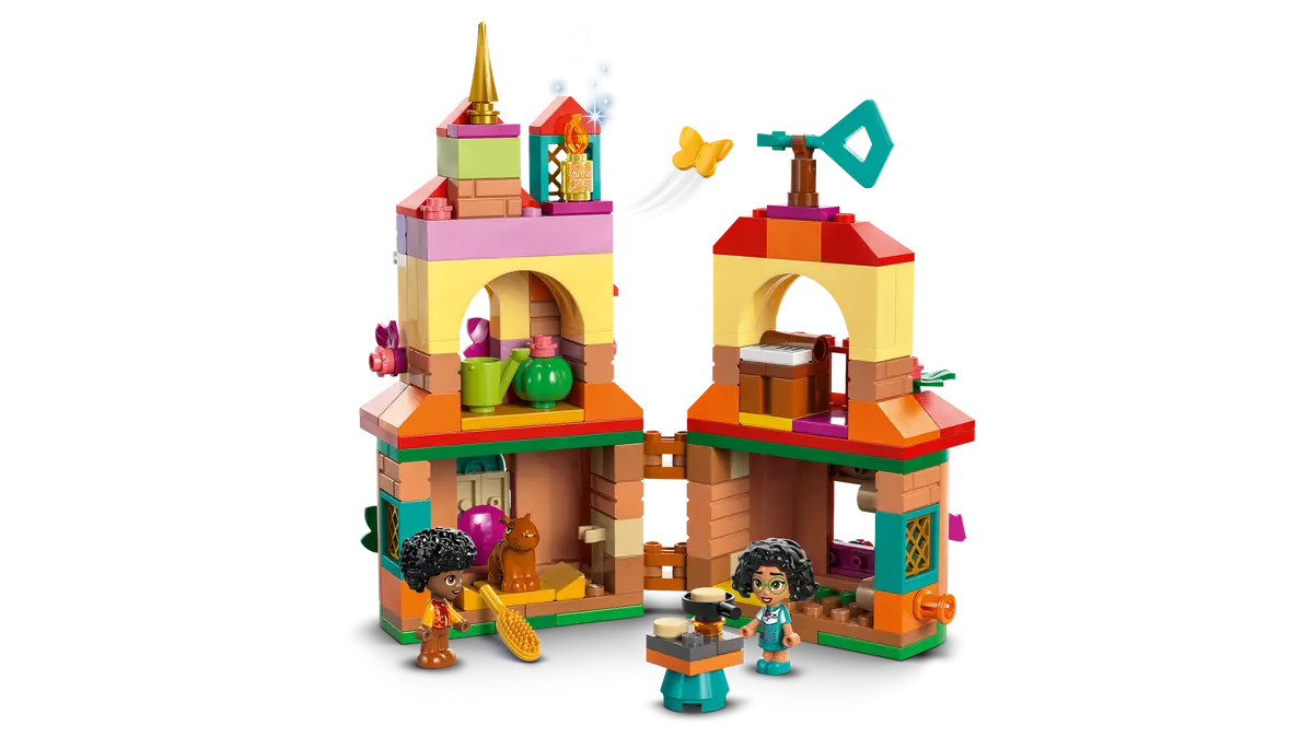 LEGO Mirabel and Antonio minifigures with Encanto Mini House