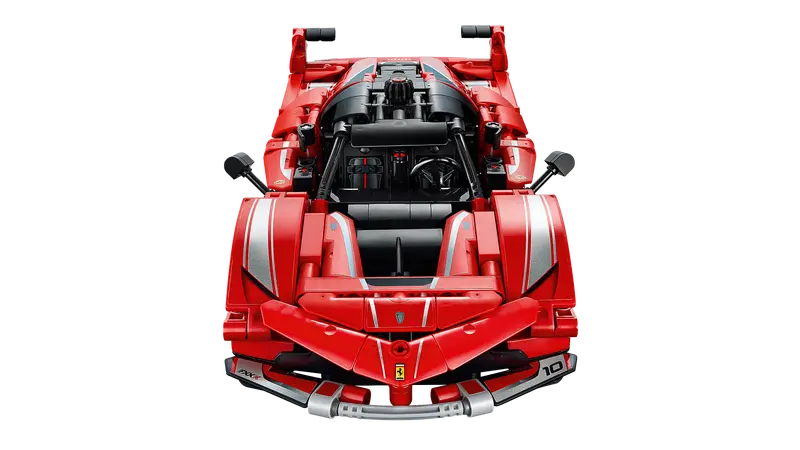 LEGO Technic Ferrari FXX K close up view showcasing details