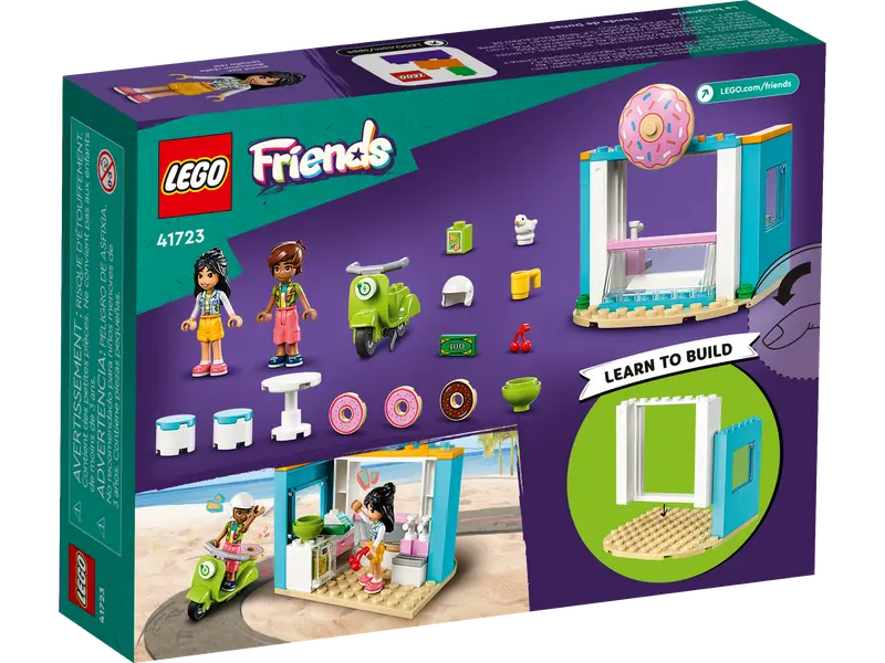 LEGO Friends Donut Shop box with Leo and Liann figures