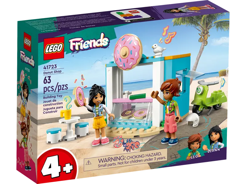 LEGO Friends Donut Shop set with Leo and Liann mini-dolls
