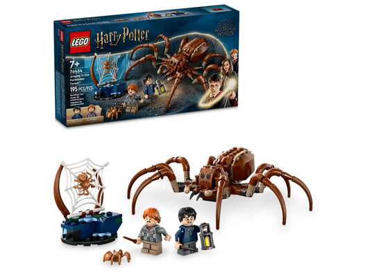 LEGO Harry Potter Aragog in the Forbidden Forest set with figures