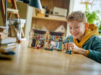 LEGO Harry Potter magical home scene with floating Aunt Marge figure