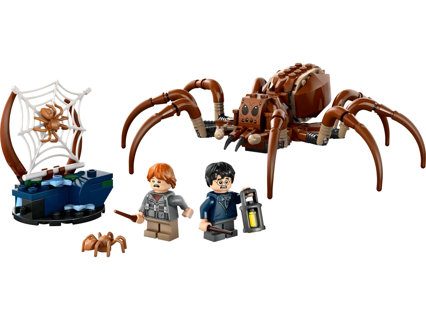 LEGO Harry Potter Forbidden Forest spider web and play scene