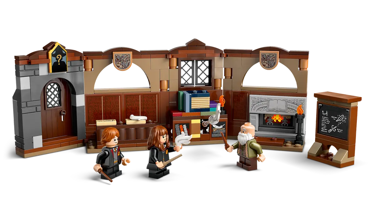 LEGO Harry Potter Charms Class minifigures and classroom accessories