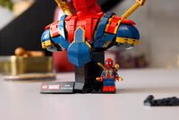 LEGO Iron Spider-Man Bust with collectible minifigure