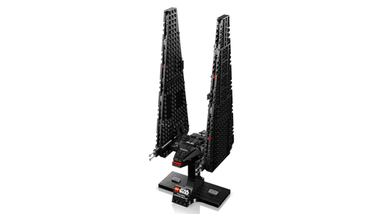 Detailed cockpit of LEGO Star Wars Kylo Ren’s Shuttle
