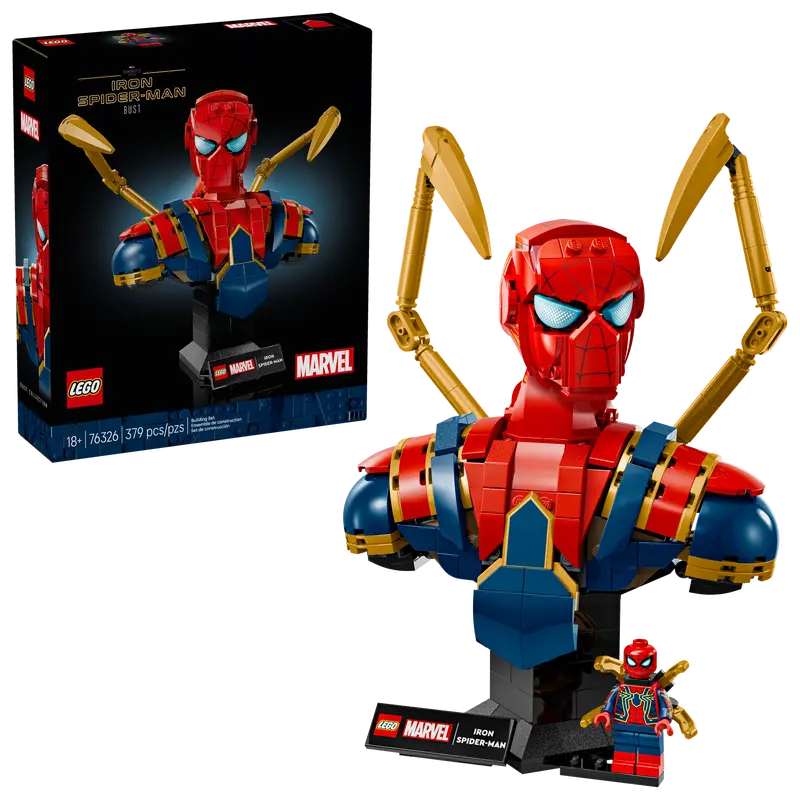 LEGO Marvel Iron Spider-Man Bust building set for adults